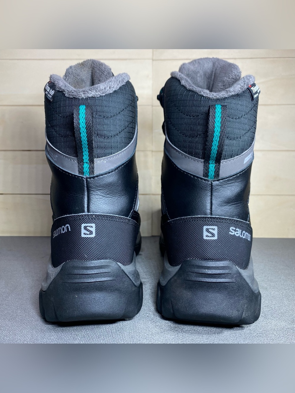 Salomon Chaoten TS CSWP Hiking Boots Black Women's Size 8 Shoes Waterproof - Picture 6 of 10